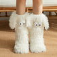 ❄️【Fleece-Socken für Damen】– Winter-Hausschuhe, dick gefüttert mit Fleece, rutschfest, für Erwachsene, Damen, Plüsch-Schneesocken, Überschuhe🧦🔥