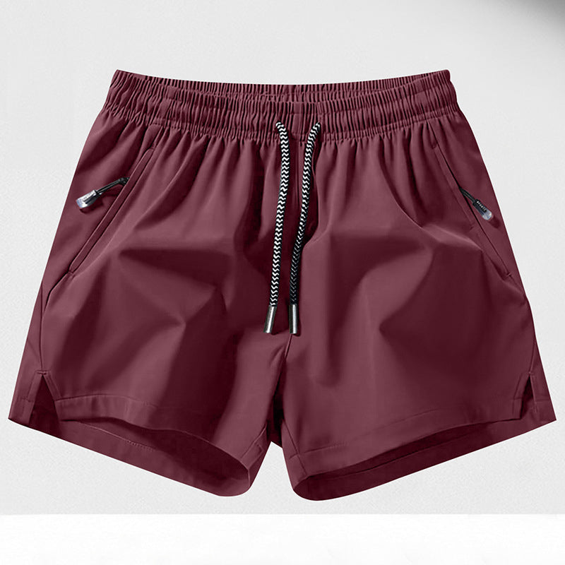 Schnelltrocknende Sportshorts für Herren mit Reißverschlusstaschen