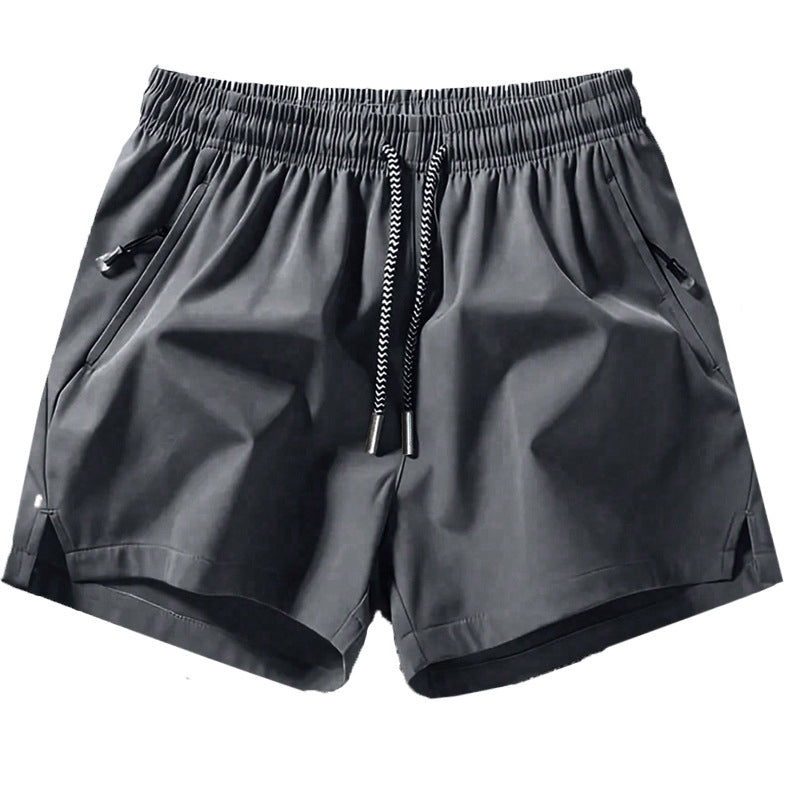 Schnelltrocknende Sportshorts für Herren mit Reißverschlusstaschen