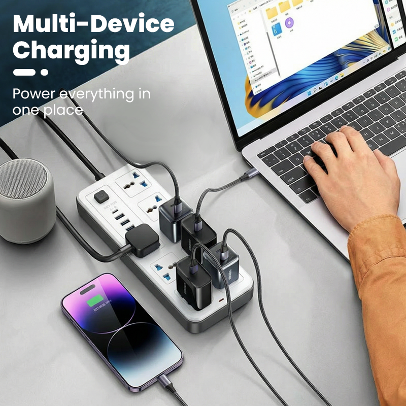 🔌 50% RABATT! ⚡ Mehrfachsteckdose mit langer Verlängerungsschnur – inkl. USB-Ladeanschlüsse, überspannungsschutz & platzsparendem Design 📱