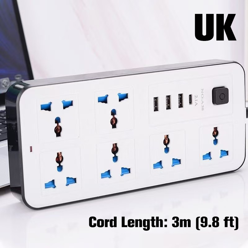 🔌 50% RABATT! ⚡ Mehrfachsteckdose mit langer Verlängerungsschnur – inkl. USB-Ladeanschlüsse, überspannungsschutz & platzsparendem Design 📱
