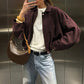 Modische Damenjacke im Pilotenstil mit Wildlederoptik