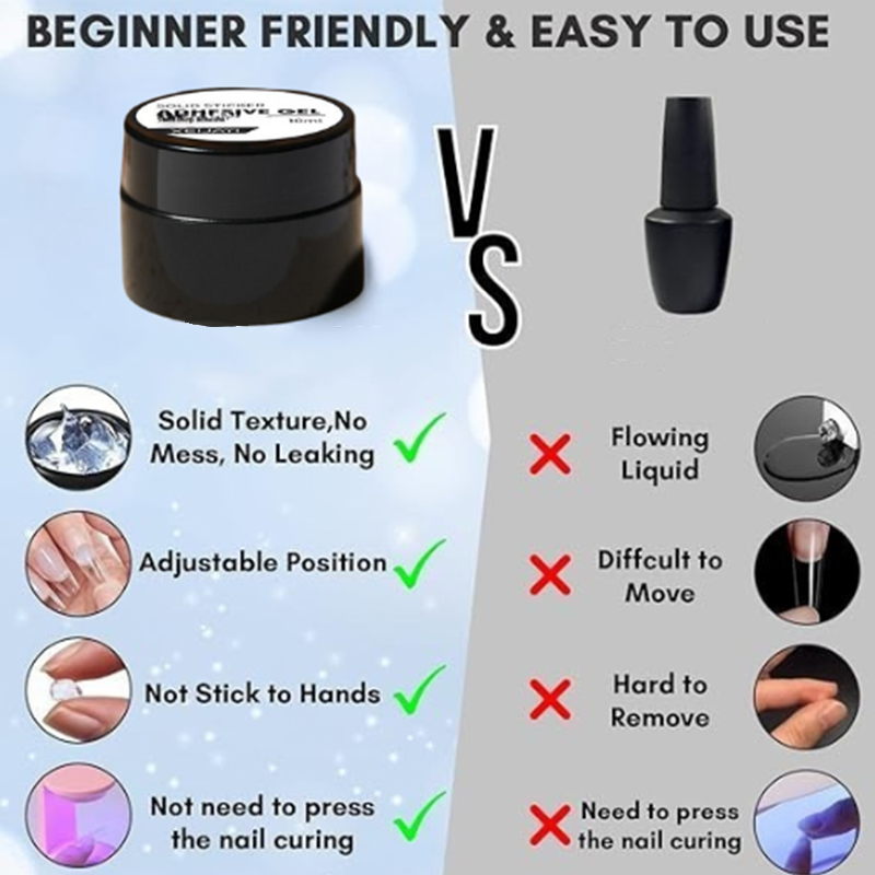 Nagelkleber-Gel für künstliche Fingernägel