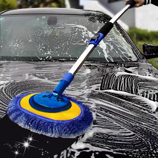 📢📢50 % Rabatt!! ⏰🚗 Robuster Autowaschmopp mit langem Griff | Teleskopierbar & Aluminium