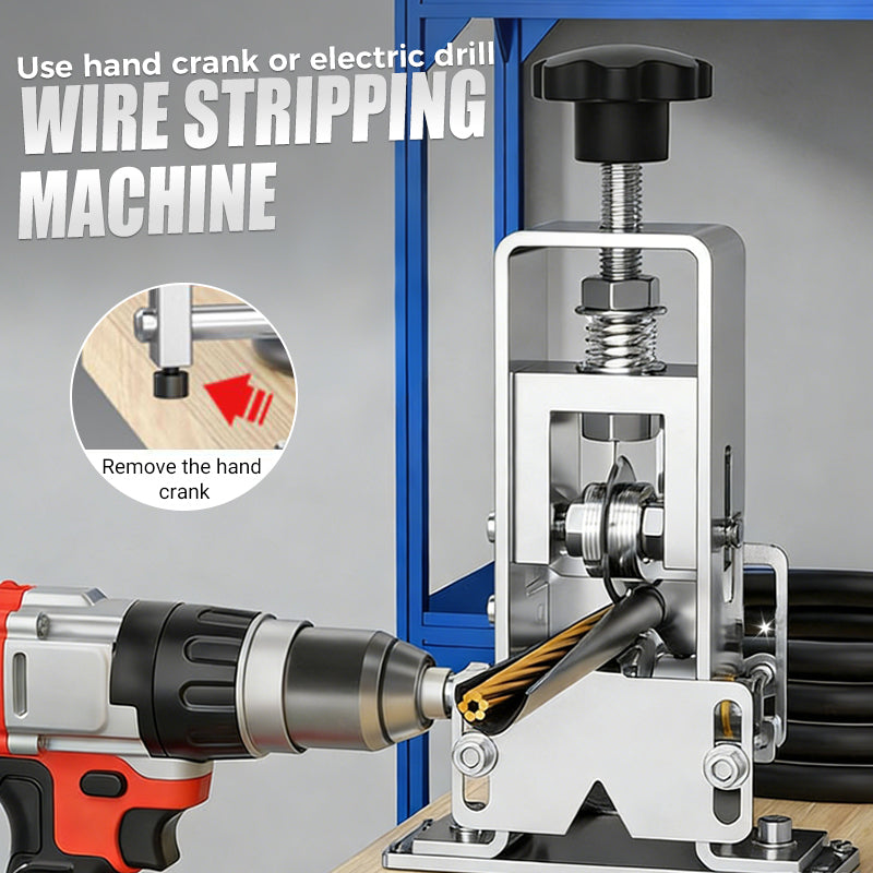 💎 50% RABATT! 💎 Abisoliermaschine für Drähte 1–25 mm – Automatischer Vorschub, Einstellbare Klingen & Dualer Betrieb (Manuell/Motorisiert) ⚙️🔌