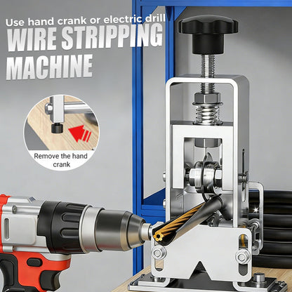 💎 50% RABATT! 💎 Abisoliermaschine für Drähte 1–25 mm – Automatischer Vorschub, Einstellbare Klingen & Dualer Betrieb (Manuell/Motorisiert) ⚙️🔌