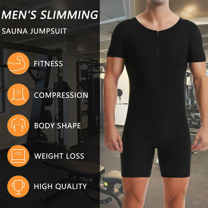 🧖‍♂️ 50% RABATT! 🔥 Ganzkörper-Sauna-Overall für Herren – Steigert Kalorienverbrauch, Muskelkompression & Wärmespeicherndes Polymergewebe 💪