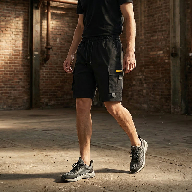 📢📢50 % Rabatt!! ⏰Herren Lässige Cargo-Shorts mit Kordelzug – Praktische Multifunktionstaschen, Verstärkte Nähte & Lockere Passform