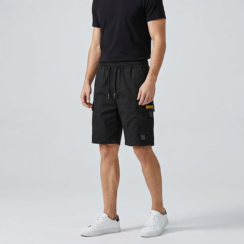 📢📢50 % Rabatt!! ⏰Herren Lässige Cargo-Shorts mit Kordelzug – Praktische Multifunktionstaschen, Verstärkte Nähte & Lockere Passform