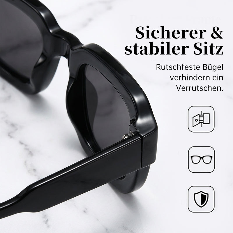 Unisex Sonnenbrille mit dickem quadratischem Rahmen