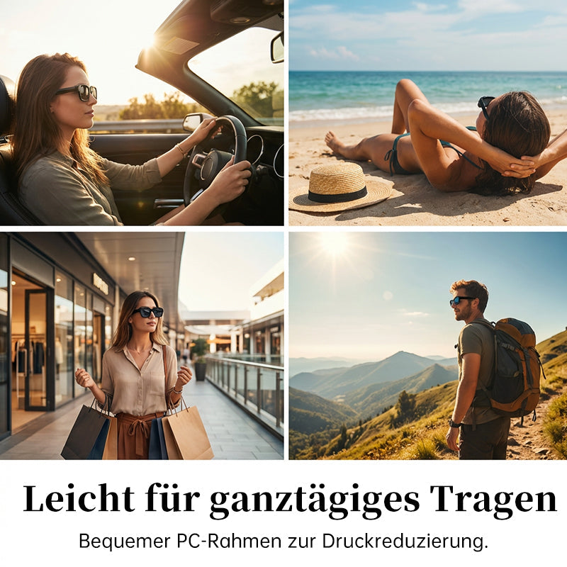 Unisex Sonnenbrille mit dickem quadratischem Rahmen