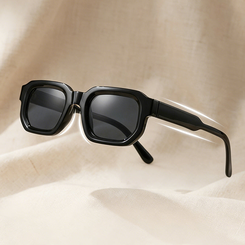Unisex Sonnenbrille mit dickem quadratischem Rahmen