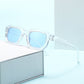 Unisex Sonnenbrille mit dickem quadratischem Rahmen