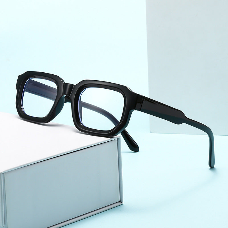 Unisex Sonnenbrille mit dickem quadratischem Rahmen