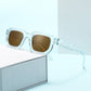 Unisex Sonnenbrille mit dickem quadratischem Rahmen