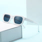 Unisex Sonnenbrille mit dickem quadratischem Rahmen