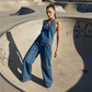 👖✨ Damen Jeans-Set 2026 – Retro, Stonewashed, Gerade geschnittene Hose, Lässiger Stil
