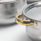 🍳 50% RABATT! 🔥 5-teiliges Kochset – Robuster Edelstahl, Glasdeckel & Elegante Gold-Akzente für Eine Stilvolle Küche ✨
