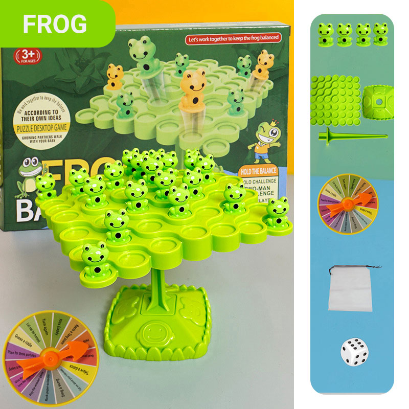🐸 55% RABATT! ⚖️ Balance-Laubfrosch-Stapelspielzeug – Fördert Koordination & Feinmotorik, Farbenfroh & Perfekt Für Kinder 🧸