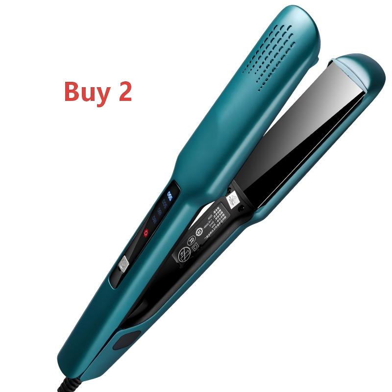 2-in-1 Haarglätter und Lockenstab mit negativer Ionen-Technologie