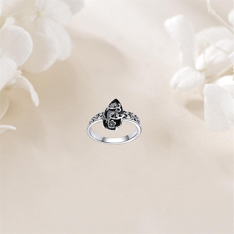 Böhmischer Vintage-Blumenranken-Ring
