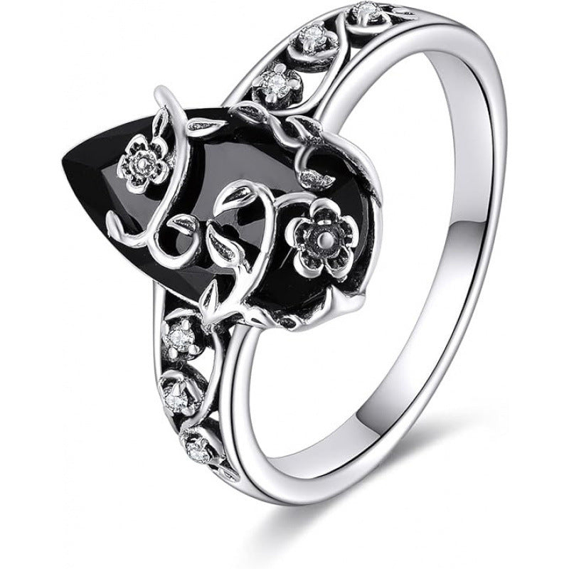 Böhmischer Vintage-Blumenranken-Ring