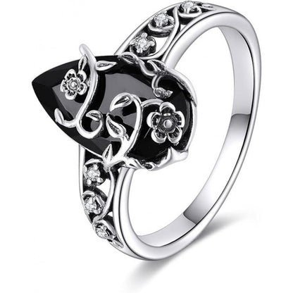 Böhmischer Vintage-Blumenranken-Ring