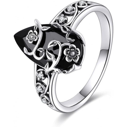 Böhmischer Vintage-Blumenranken-Ring