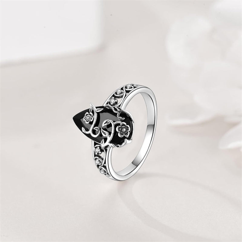 Böhmischer Vintage-Blumenranken-Ring