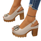 👠✨ Elegante Peep-Toe-Sandalen mit Schnallenabsatz – Perfekt für jeden Anlass!