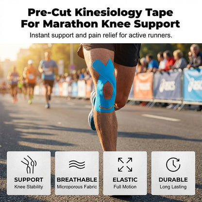 Vorgeschnittenes Kinesiologie-Tape für die Knie