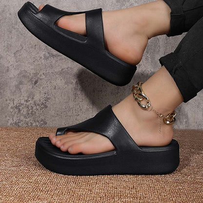 📢📢60 % Rabatt!! ⏰Sandalen mit Plateau-Absatz und Zehensteg für Damen