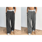 Stylische Hose mit weitem Bein 💃 Farblich abgesetzter Bund + hoher Bund ✨ Perfekt fürs Büro oder zum Shoppen 👜