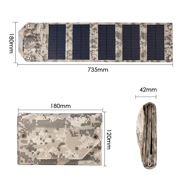 Tragbares, faltbares Solarpanel-Ladegerät