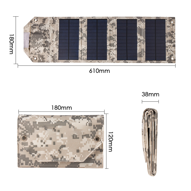 Tragbares, faltbares Solarpanel-Ladegerät
