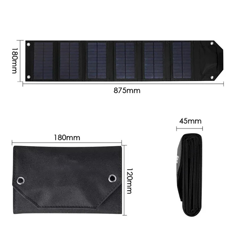Tragbares, faltbares Solarpanel-Ladegerät