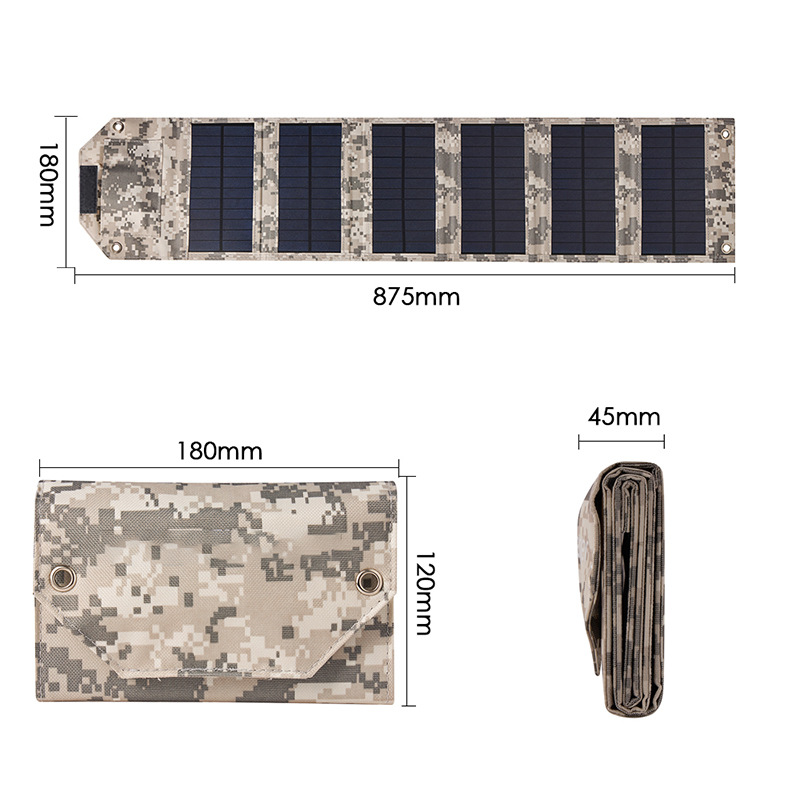 Tragbares, faltbares Solarpanel-Ladegerät