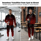 Herren Gradient Trainingsanzug-Set - Kapuzenpullover und Jogginghose