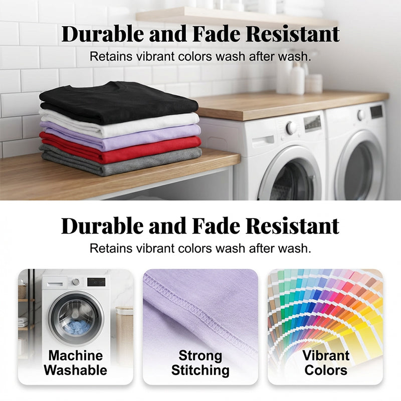 👕⏰ 50% RABATT! 5er-Pack Unifarbene Basic T-Shirts aus Baumwolle – Vielseitige Klassiker für deinen Kleiderschrank 🧳