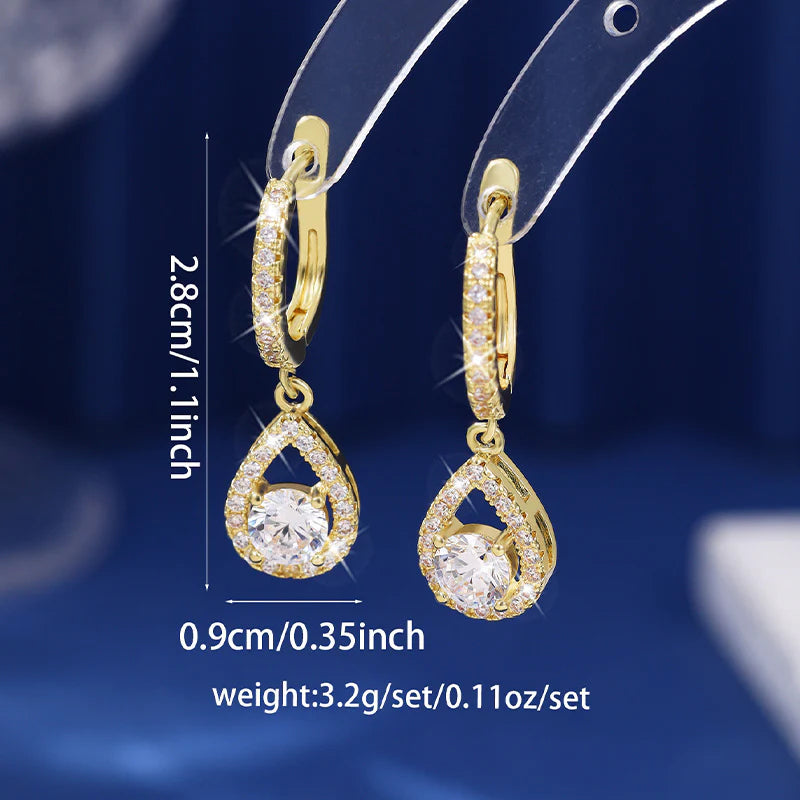 🔥Solange der Vorrat reicht 40 % Rabatt!🎉Elegante tropfenförmige Creolen für Damen