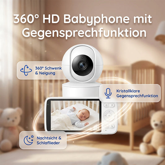 HD-Babyphone mit Kamera und Gegensprechfunktion