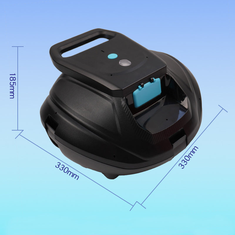Kabelloser Poolroboter - Doppelmotor & 130 Min. Akkulaufzeit | IPX8, 80m², 5-faches Sicherheitssystem, 4000mAh