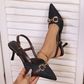 ⏰ 50% Rabatt! Retro-High Heels mit Pferdegebiss – spitz, bedruckt, Stiletto – für einen Hauch französischer Eleganz 💫👠