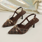 ⏰ 50% Rabatt! Retro-High Heels mit Pferdegebiss – spitz, bedruckt, Stiletto – für einen Hauch französischer Eleganz 💫👠