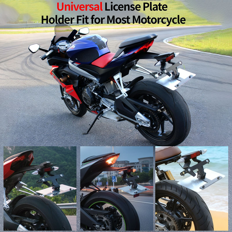 🏍️🔧 50% RABATT! Automatische Klapp-Kennzeichenhalterung für Motorräder – Perfekter Sitz, stabile Montage & einfache Bedienung ⚙️