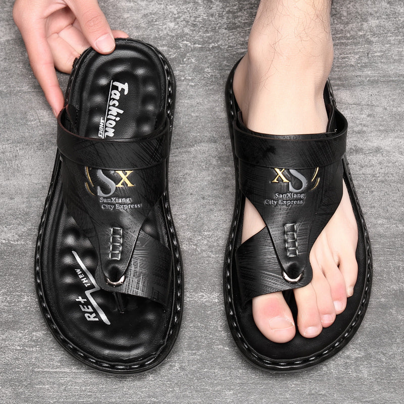 👞50% RABATT! 🌿 Atmungsaktive Outdoor-Sandalen aus Weichem Leder in Übergrößen für Herren – Bequeme Passform, Rutschfeste Sohle & Ideal Für Lange Spaziergänge 🚶‍♂️