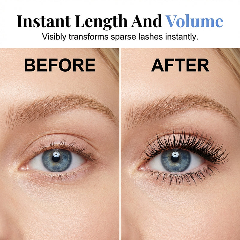🔥🎁 1+1 GRATIS!!💞 50K+ VERKAUFT! ✨👁️Wischfeste, langanhaltende Wimperntusche💧⚡