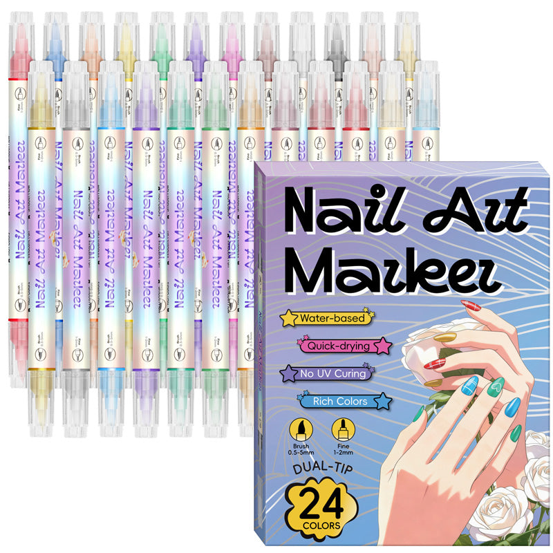 🔥50 % Rabatt⏰Nagelkunst-Stift-Set mit zwei Spitzen
