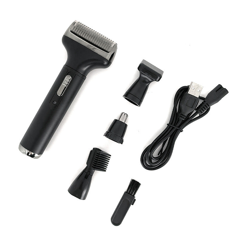 ⏳Nur für begrenzte Zeit: 50% Rabatt! 🏆Luxuriöses 4-in-1 professionelles Herren-Pflegeset – T-Klingen-Trimmer, Folienrasierer & Nasentrimmer – mit LED-Display und USB-Aufladung