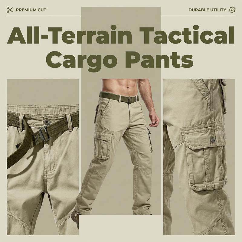 Klassische taktische Cargohose für Herren